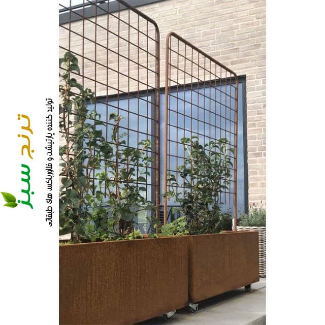 استفاده از فلاورباکس به عنوان نرده و جان پناه