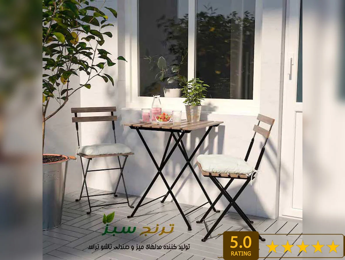 میز و صندلی ایکیا مدل تارنو 2 نفره
