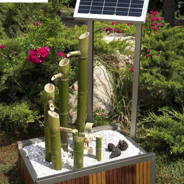 آبنمای خورشیدی مدل بامبو