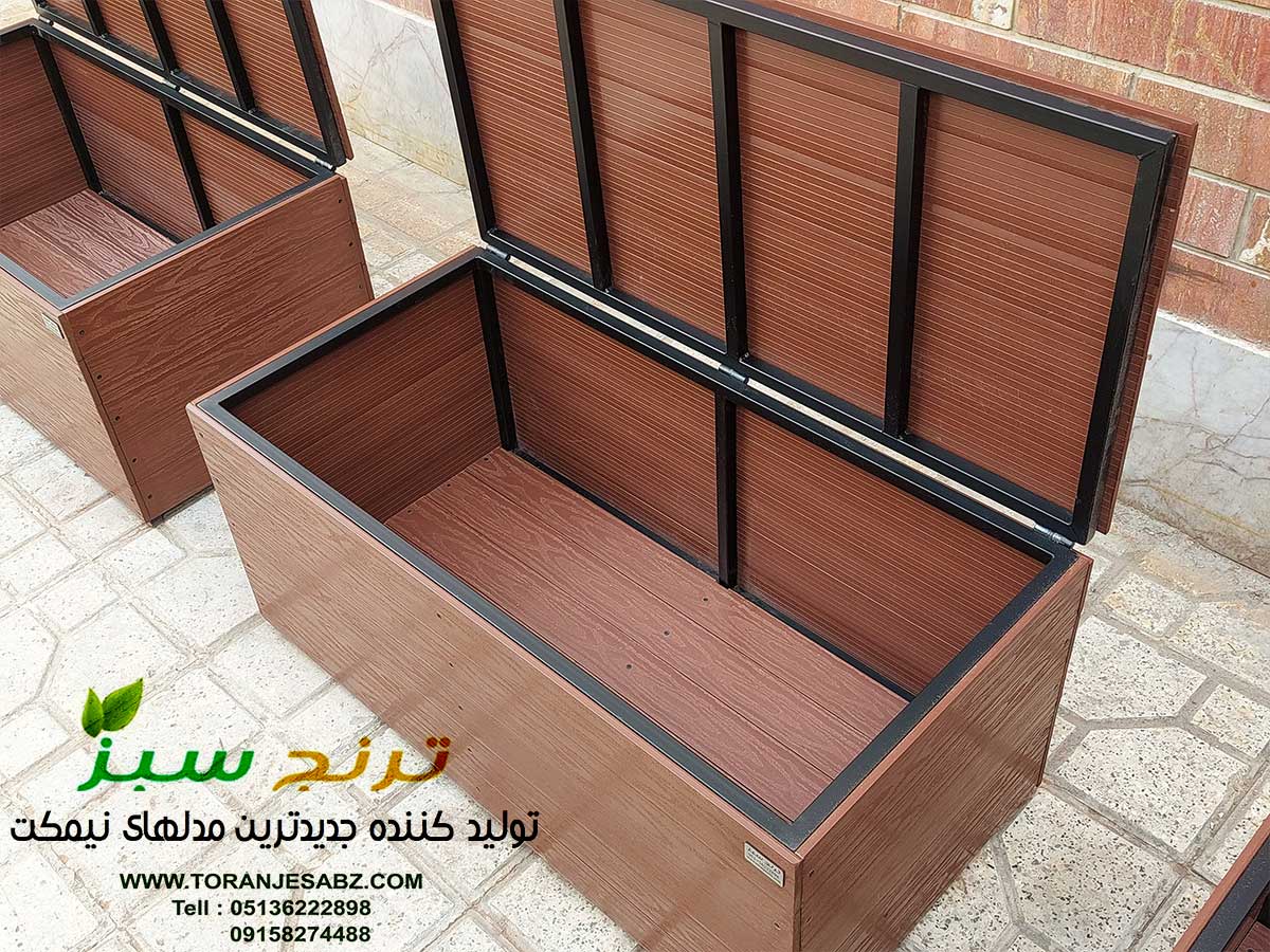inner-box-of-the-bench باکس درب دار برای فضای باز