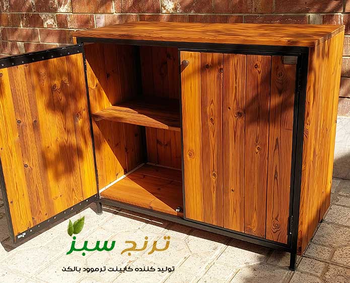 thermo-wood-cabinet-for-balcony-9 کابینت ترموود تولید شده برای نصب در بالکن و تراس