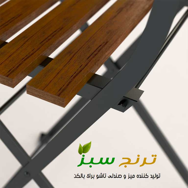 تولیدی صندلی تاشو چوبی و فلزی ایکیا مدل تارنو برای بالکن و تراس و آشپزخانه