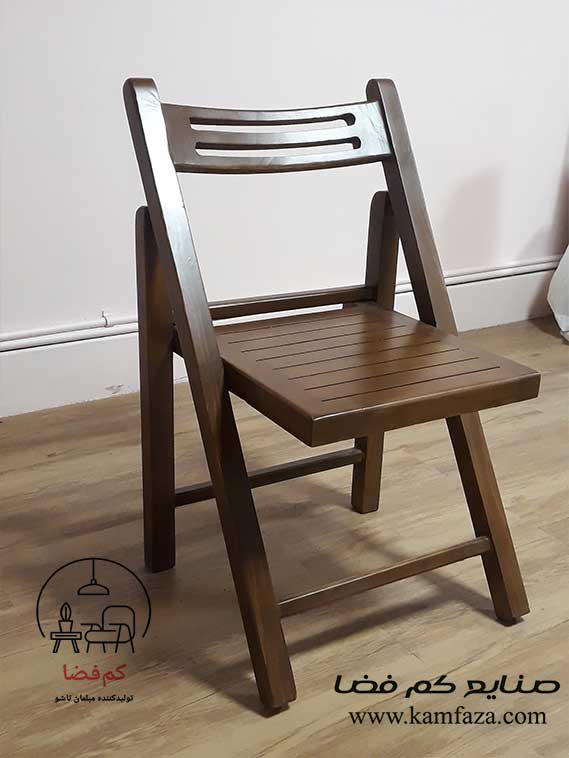 صندلی تاشو چوبی برای تراس