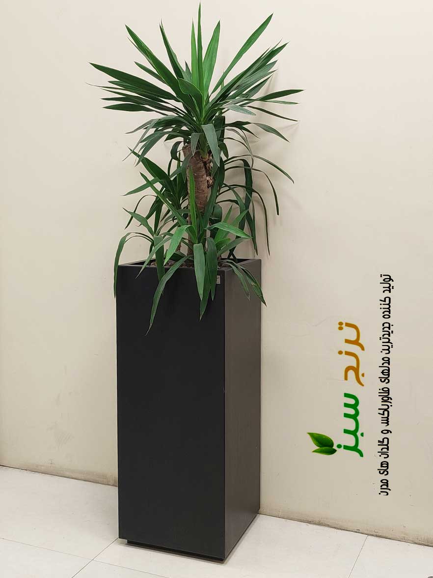 beautifulsuitable-price-flowerbox گلدان فلزی ایستاده برای مجتمع تجاری و اداری