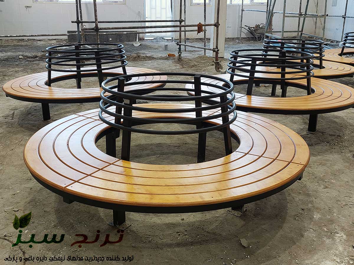 newest-model-of-circle-benches نیمکت دایره پشتی دار