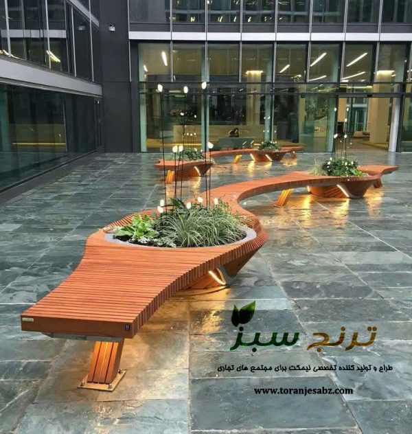 جدیدترین مدل نیمکت شیک دارای فلاورباکس