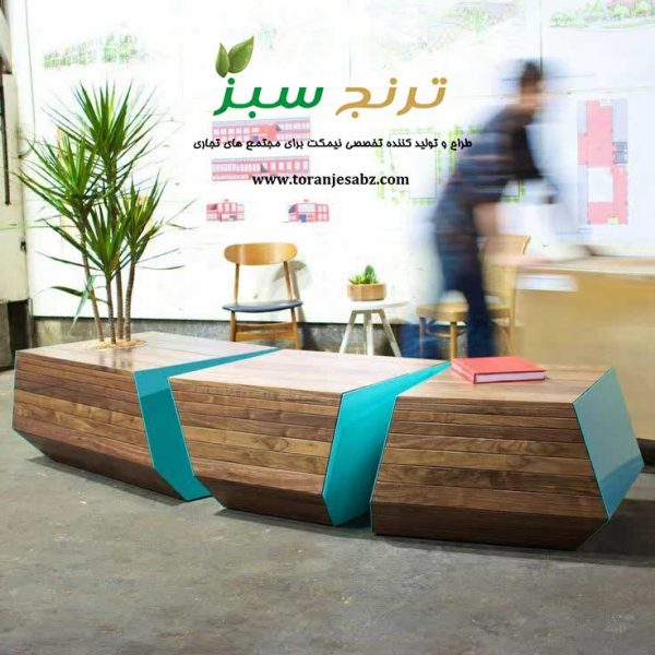 نیمکت های چند تایی مدل زیبا و مدرن در داخل مرکز تجاری