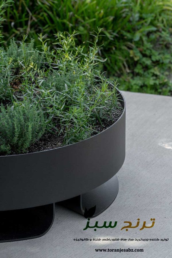 فلاورباکس فلزی و گالوانیزه دایره