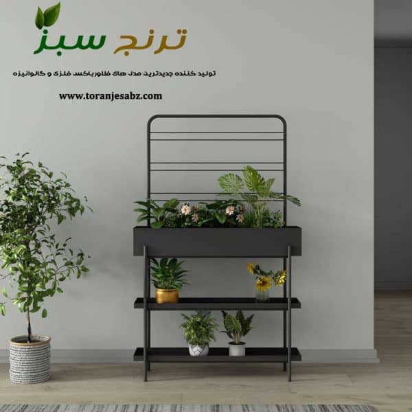 گلدان برای ورودی درب آپارتمان بصورت چند طبقه