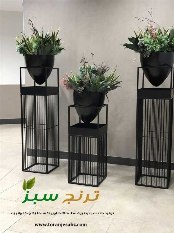 فلاورباکس فلزی و گالوانیزه پایه دار جدید