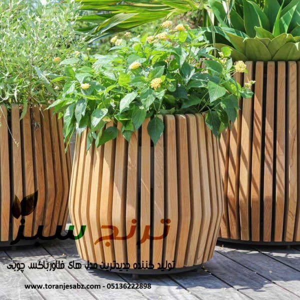 فلاورباکس چوبی دایره استوانه