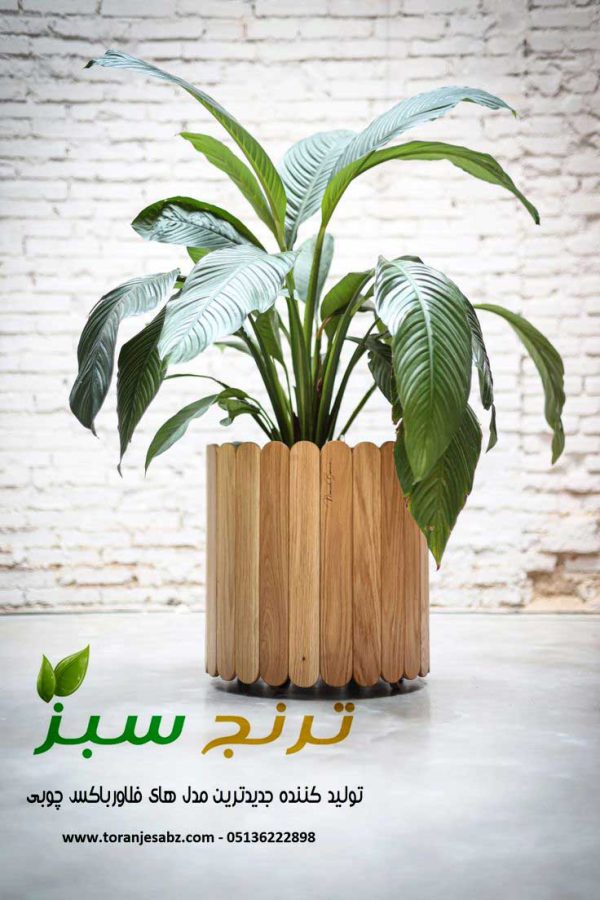 فلاورباکس چوبی دایره استوانه