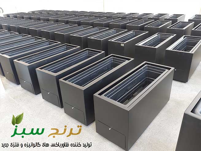 فلاور باکس های فلزی تولید ترنج سبز